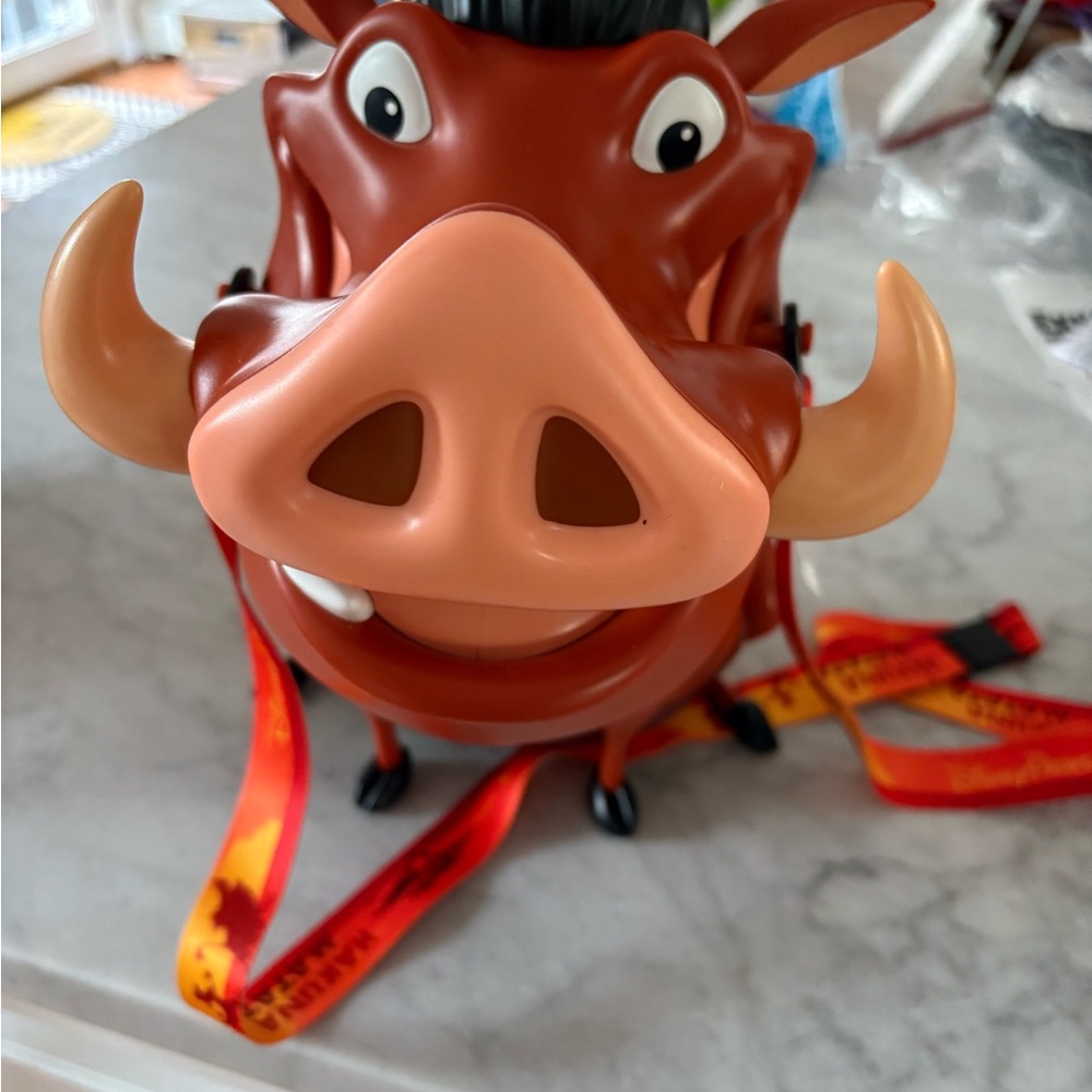Disney Pumbaa Kids popcorn holder 2025 - Brown and Orange
